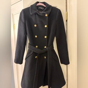 Beautiful DKNY Long Wool Coat-Size 4